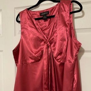 Lane Bryant 20w Pink Sleeveless Silk-feel Top
